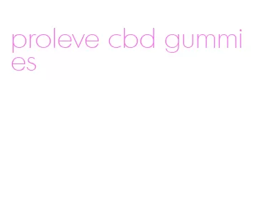 proleve cbd gummies