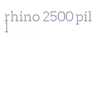 rhino 2500 pill