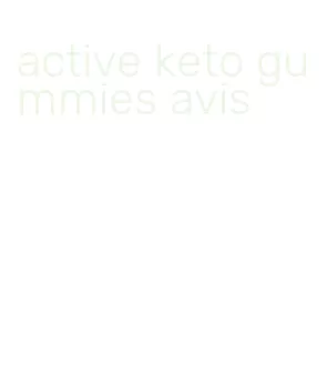 active keto gummies avis