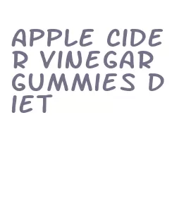 apple cider vinegar gummies diet