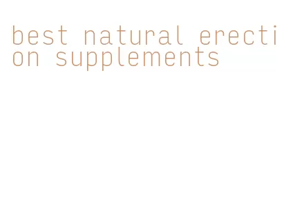 best natural erection supplements