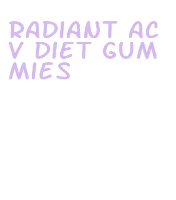 radiant acv diet gummies