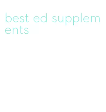 best ed supplements