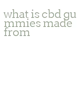 what is cbd gummies made from