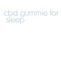 cbd gummie for sleep