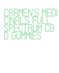 carmen's medicinals full spectrum cbd gummies