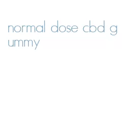 normal dose cbd gummy