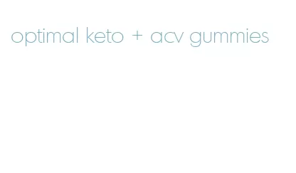 optimal keto + acv gummies