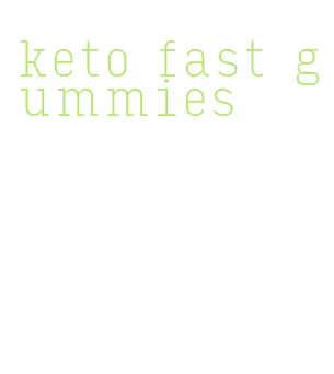 keto fast gummies