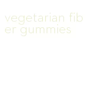 vegetarian fiber gummies