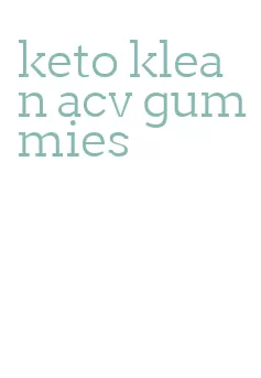 keto klean acv gummies