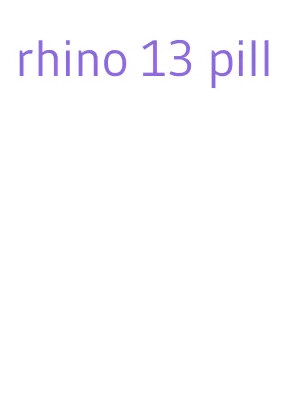 rhino 13 pill