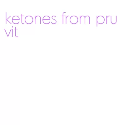 ketones from pruvit