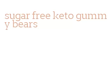 sugar free keto gummy bears