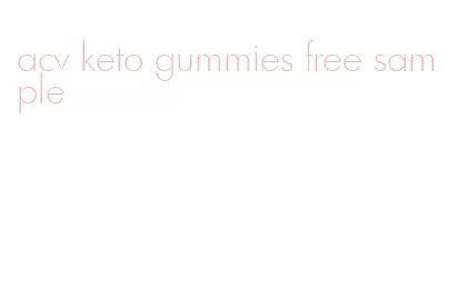 acv keto gummies free sample