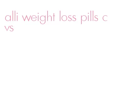 alli weight loss pills cvs