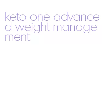 keto one advanced weight management