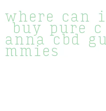 where can i buy pure canna cbd gummies