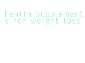 health supplements for weight loss