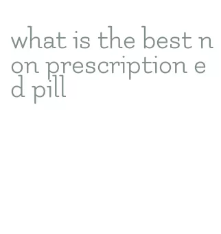 what is the best non prescription ed pill