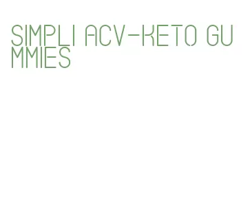 simpli acv-keto gummies