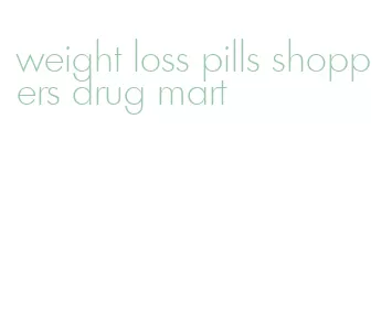 weight loss pills shoppers drug mart