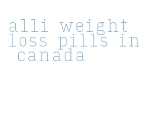 alli weight loss pills in canada