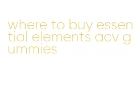 where to buy essential elements acv gummies