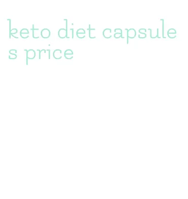 keto diet capsules price