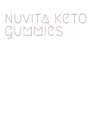 nuvita keto gummies