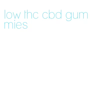 low thc cbd gummies