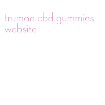 truman cbd gummies website