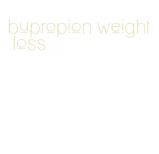 bupropion weight loss