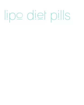 lipo diet pills