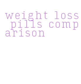 weight loss pills comparison