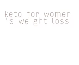 keto for women's weight loss