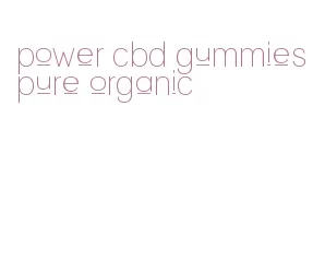 power cbd gummies pure organic