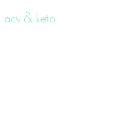 acv & keto