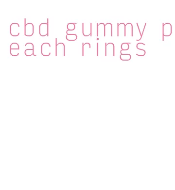 cbd gummy peach rings