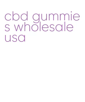 cbd gummies wholesale usa