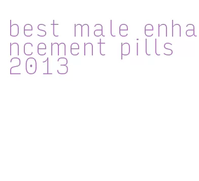 best male enhancement pills 2013