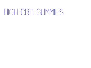 high cbd gummies