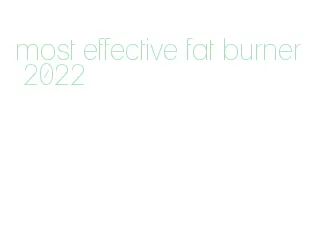 most effective fat burner 2022