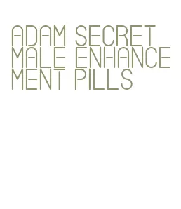 adam secret male enhancement pills