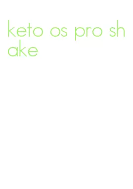 keto os pro shake