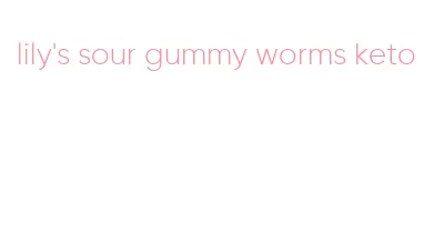 lily's sour gummy worms keto