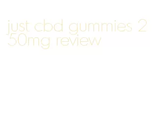 just cbd gummies 250mg review