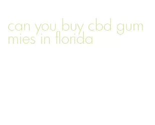 can you buy cbd gummies in florida