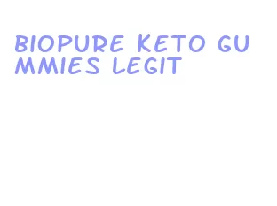 biopure keto gummies legit