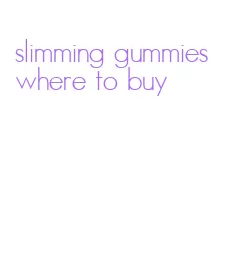 slimming gummies where to buy